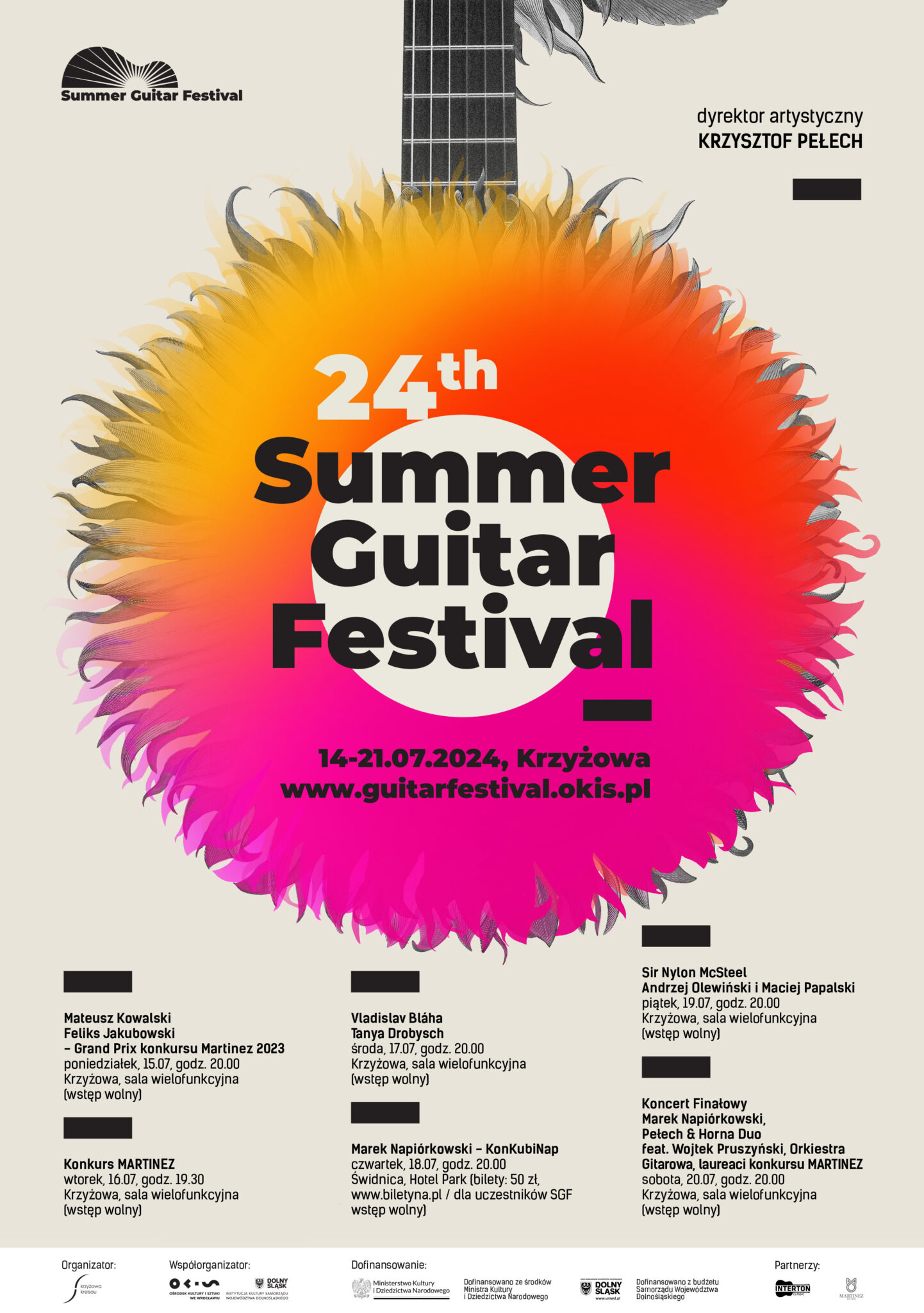 Herzliche Einladung zu den Konzerten im Rahmen des 24. Summer Guitar Festivals in Kreisau