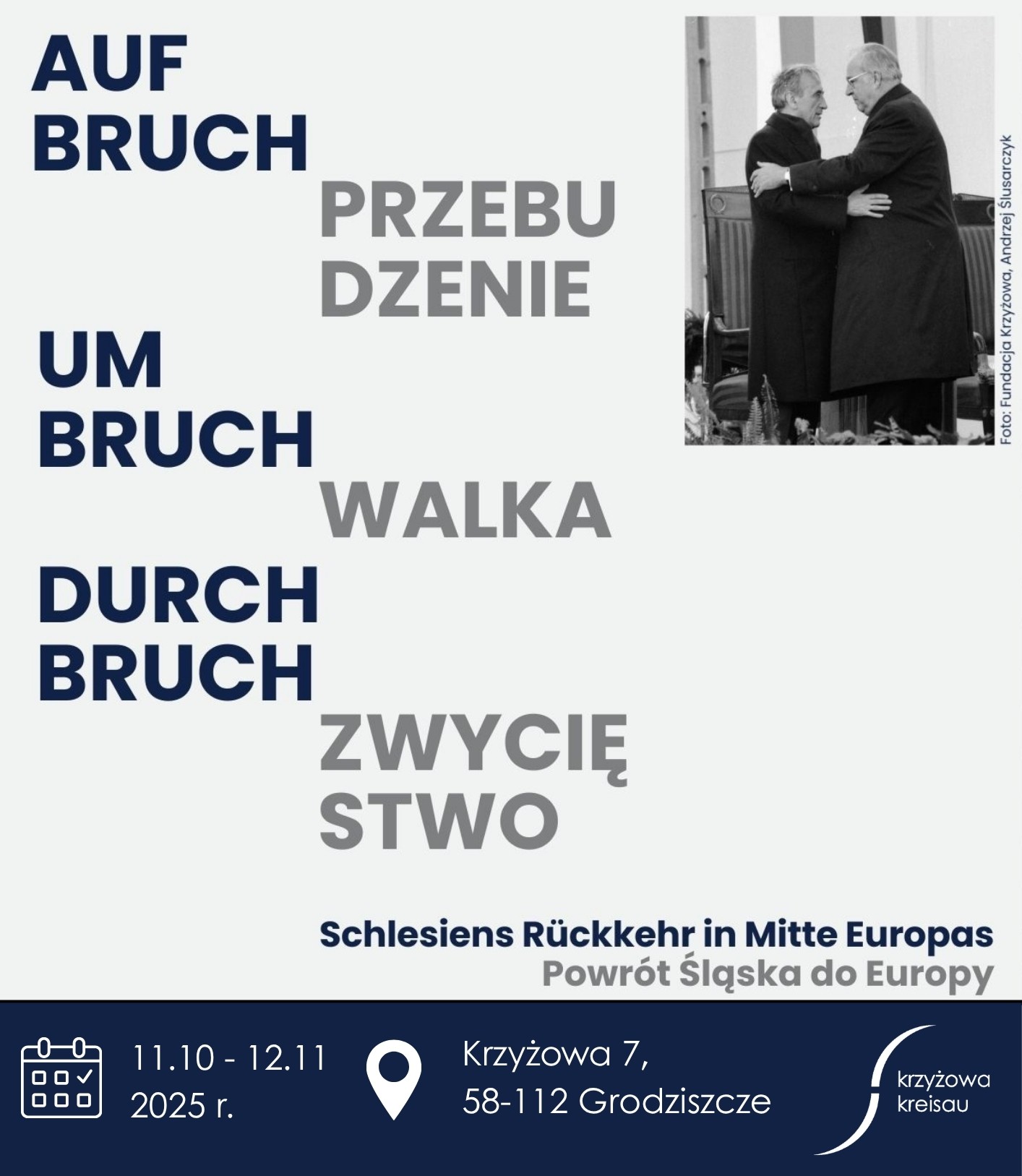 Wystawa czasowa „Przebudzenie – walka – zwycięstwo. Powrót Śląska do Europy” w Krzyżowej