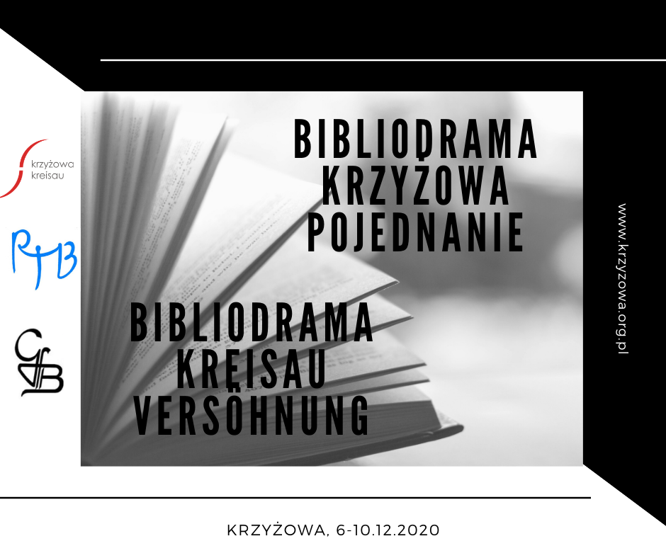 ||AUSSCHREIBUNG|| Internationaler, ökumenischer bibliodramatischer Workshop "Bibliodrama. Kreisau. Versöhnung" - 6-10.11.2020 